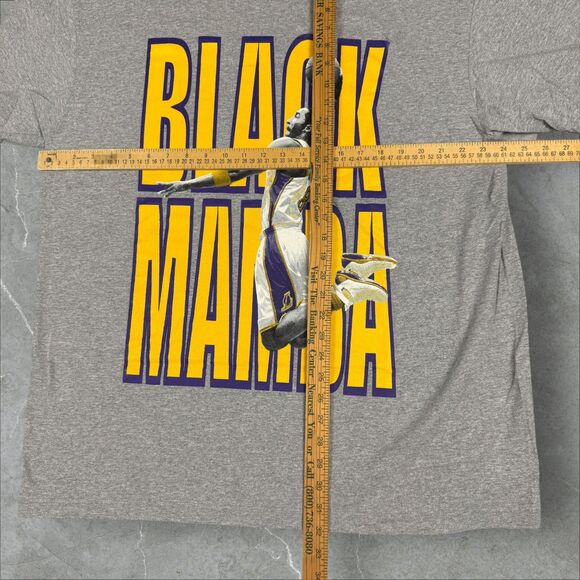 Rare Vintage Y2K NBA Kobe Bryant Black Mamba Spell Out NEW Graphic T Shirt - 2XL - Picture 5 of 6